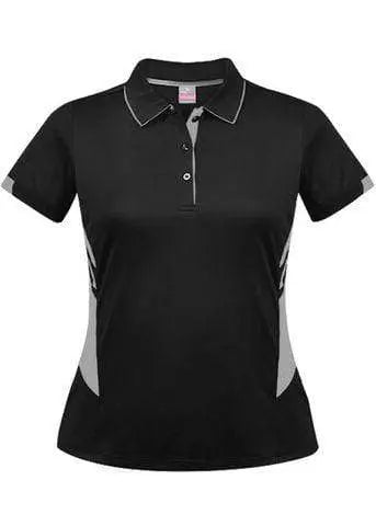 Aussie Pacific Ladies Tasman Polo Shirt 2311 Casual Wear Aussie Pacific Black/Ashe 6